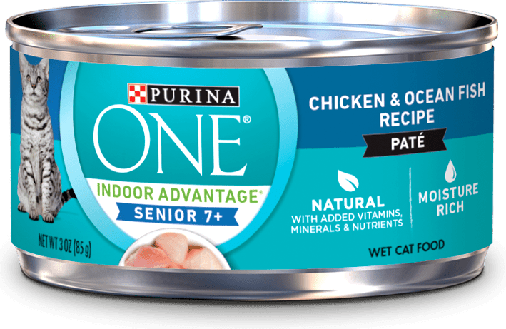 Purina ONE Indoor Advantage Senior 7+ Chicken & Ocean Fish Recipe Paté